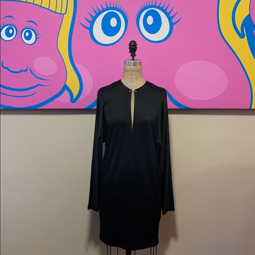 T Alexander Wang Black Jersey Shift Dress Nwt